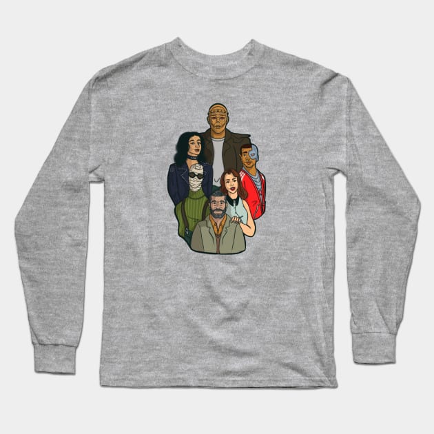 Doom Patrol FanArt Long Sleeve T-Shirt by nataliamcaban